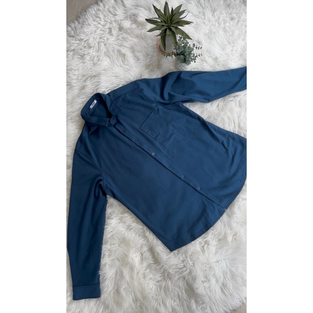 COOFANDY Men’s Button-Up Shirt in Navy